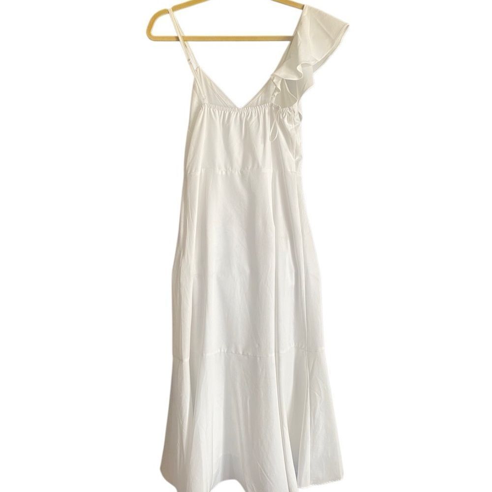 Area Stars White Ruffle Midi Dress. Size Small. - Picture 6 of 10